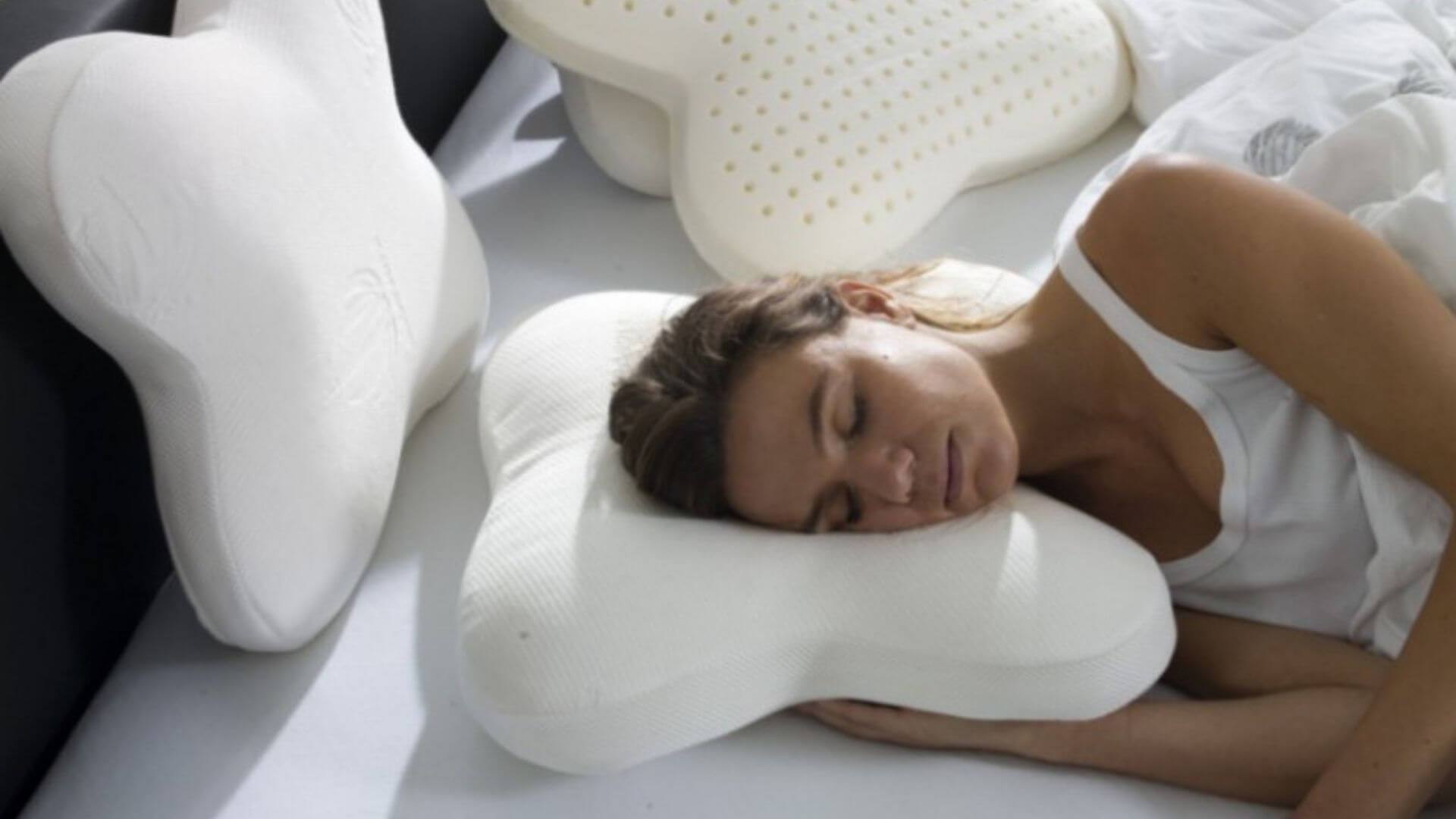 Oreiller Ergonomique Oreiller Cervical Nuviya Papillon 3.0 – Mousse Mémoire Forme Anti-ronflement Derila Ergo