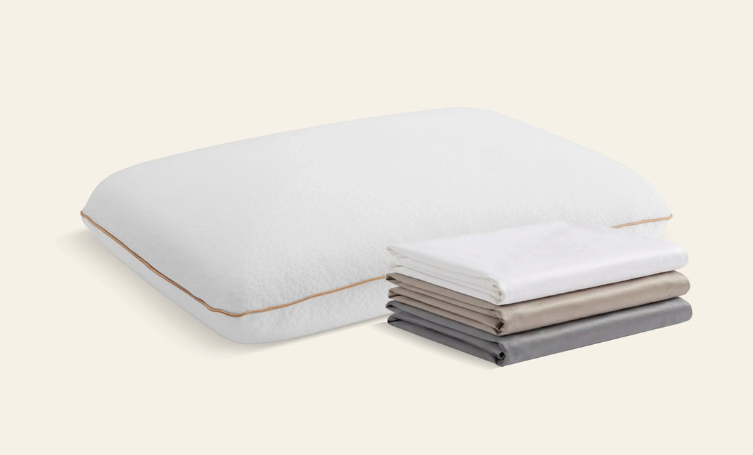 Pack Oreiller Asclépios et taie satin de coton