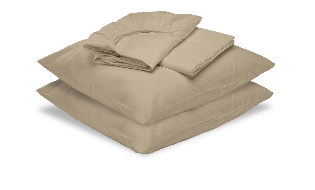 Parure de percale de coton Taupe