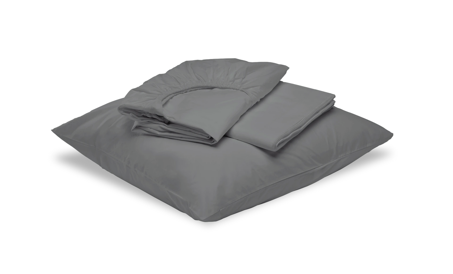 Parure percale anthracite anti acariens