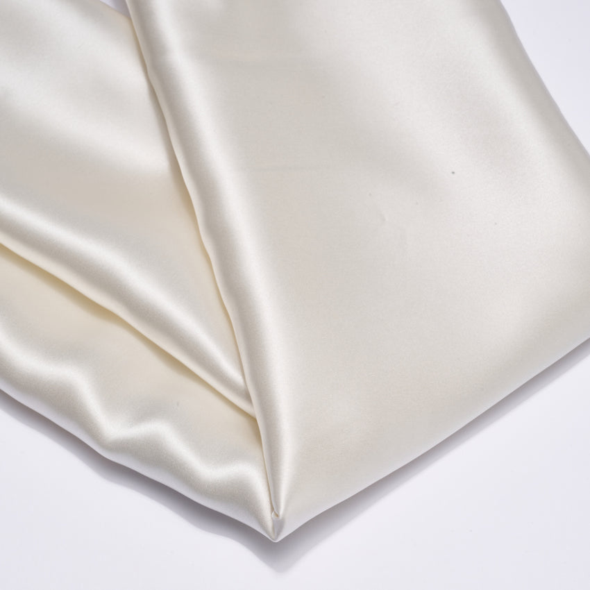 SILKBIOTIC Taie d'oreiller rectangulaire, soie blanche & papillons pastel -  50x70 cm